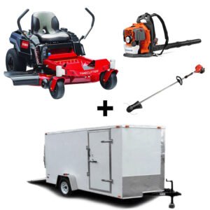 Toro 75748 42" TimeCutter Zero Turn Mower Encl Trailer Handheld Bundle